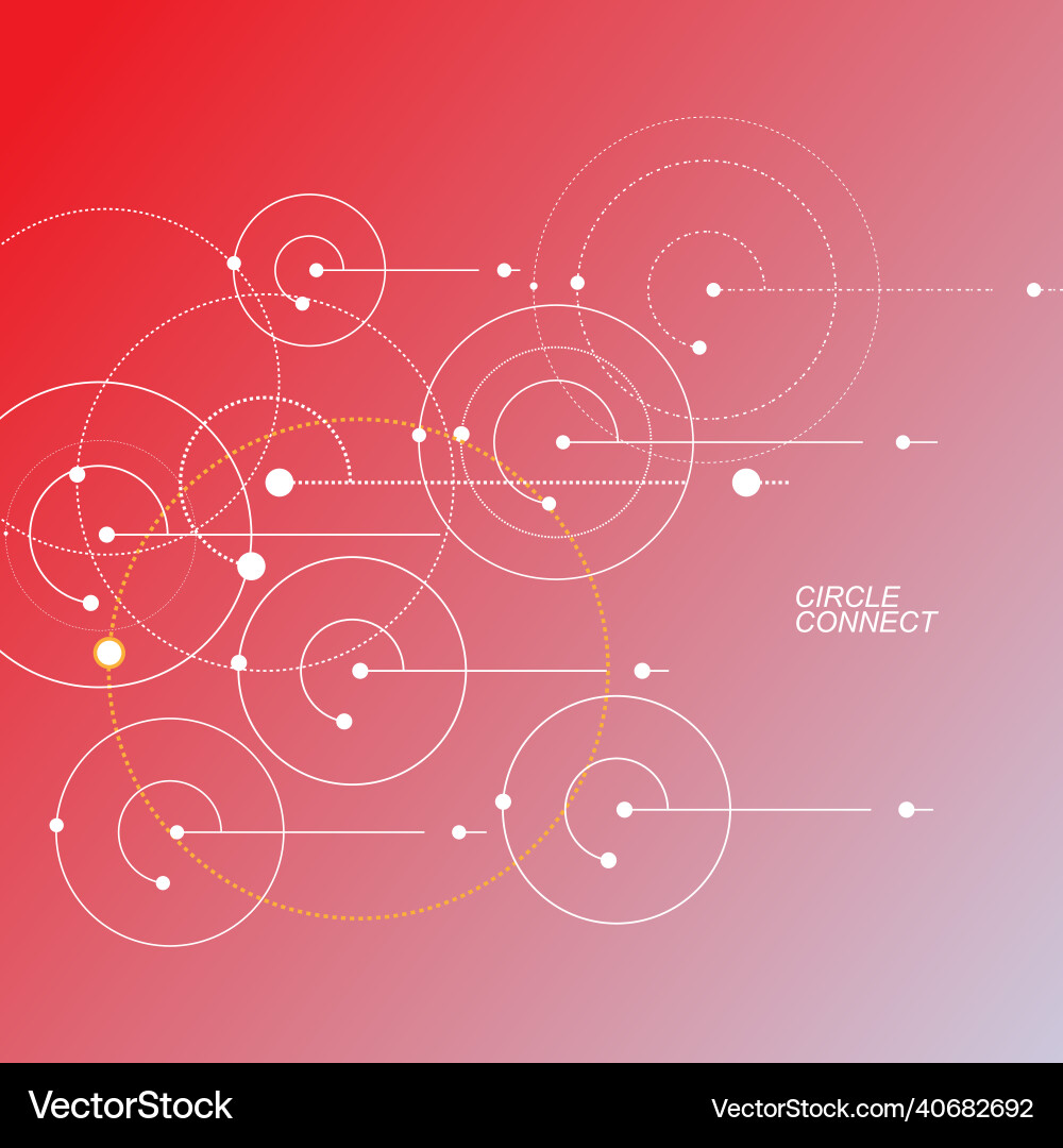 Connect lines background network circles dots Connect lines background network circles dots vector image