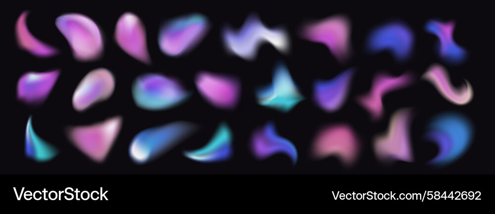 Fluid Gradient Abstract Shape Vector Image