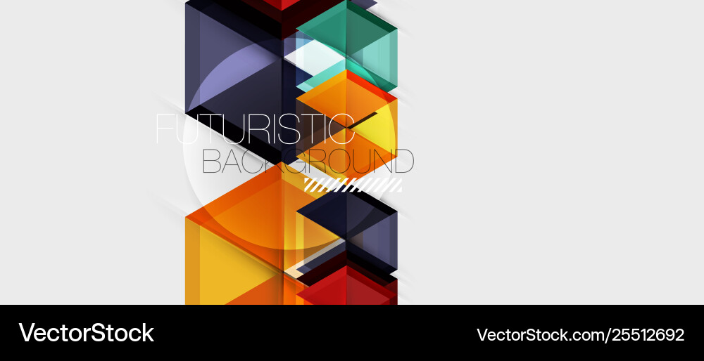Geometric triangle and hexagon abstract background Geometric triangle and hexagon abstract background Vector Image