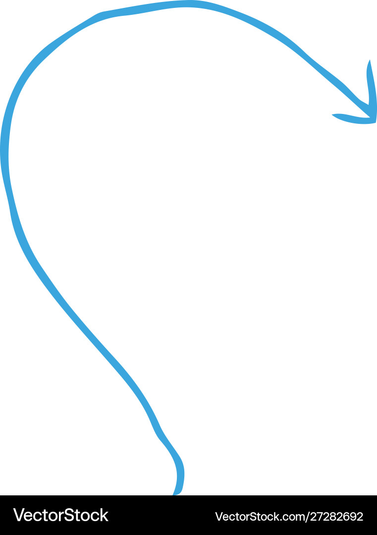 Red and simple thin arrow variation Vector Image