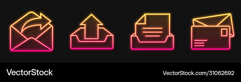 Set line drawer with document outgoing mail Set line drawer with document outgoing mail vector image