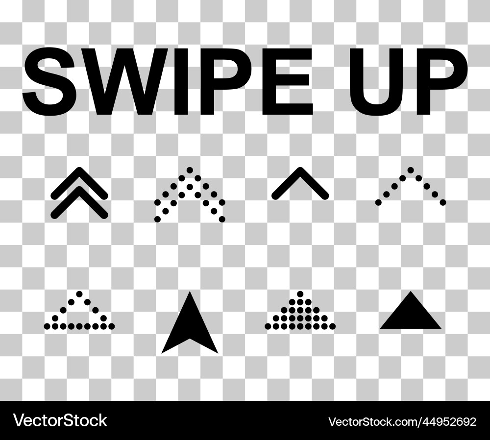 Set of swipe up internet button online web design Set of swipe up internet button online web design vector image