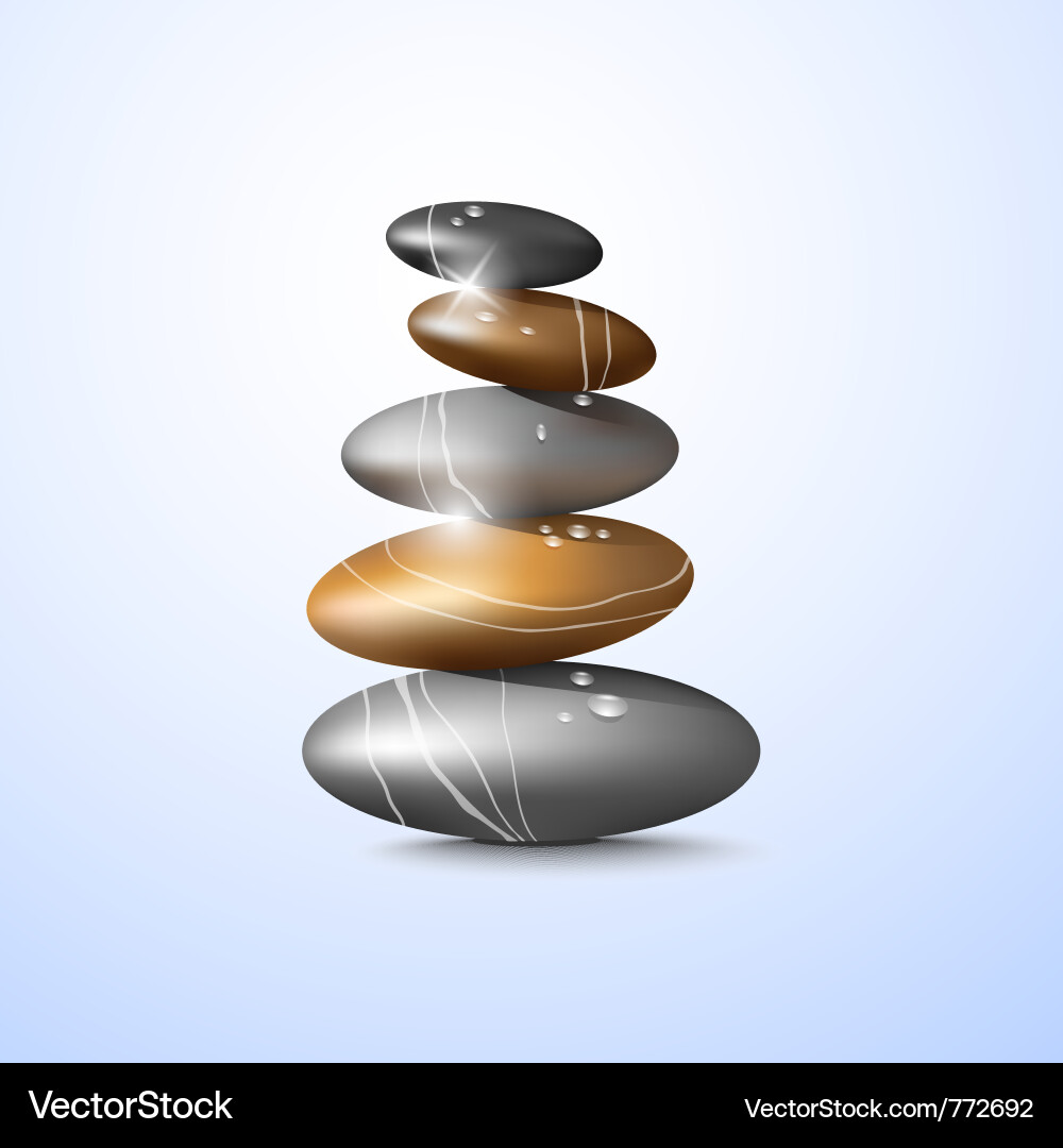 Spa stones Royalty Free Vector Image - VectorStock