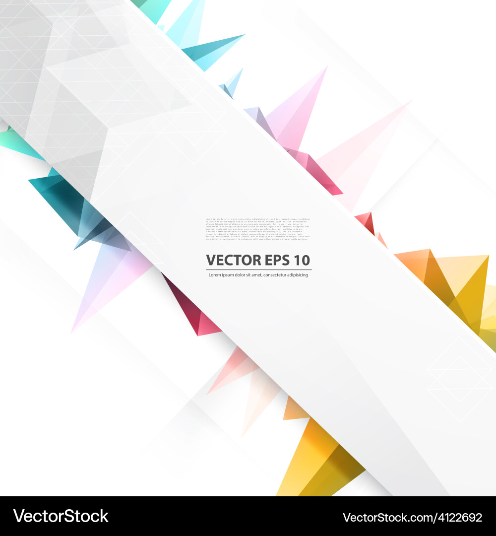 Triangles pattern background vector image