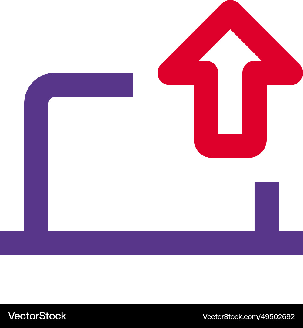 Uploading files or data using the laptop vector image