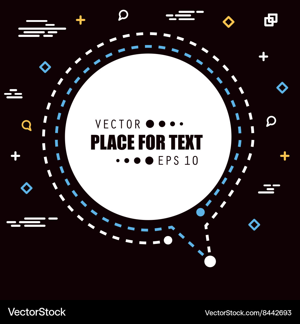 Abstract concept empty speech square quote Vector Image