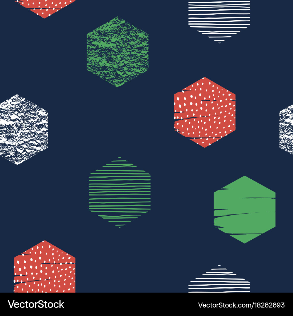 Abstract geometric seamless repeat pattern vector image