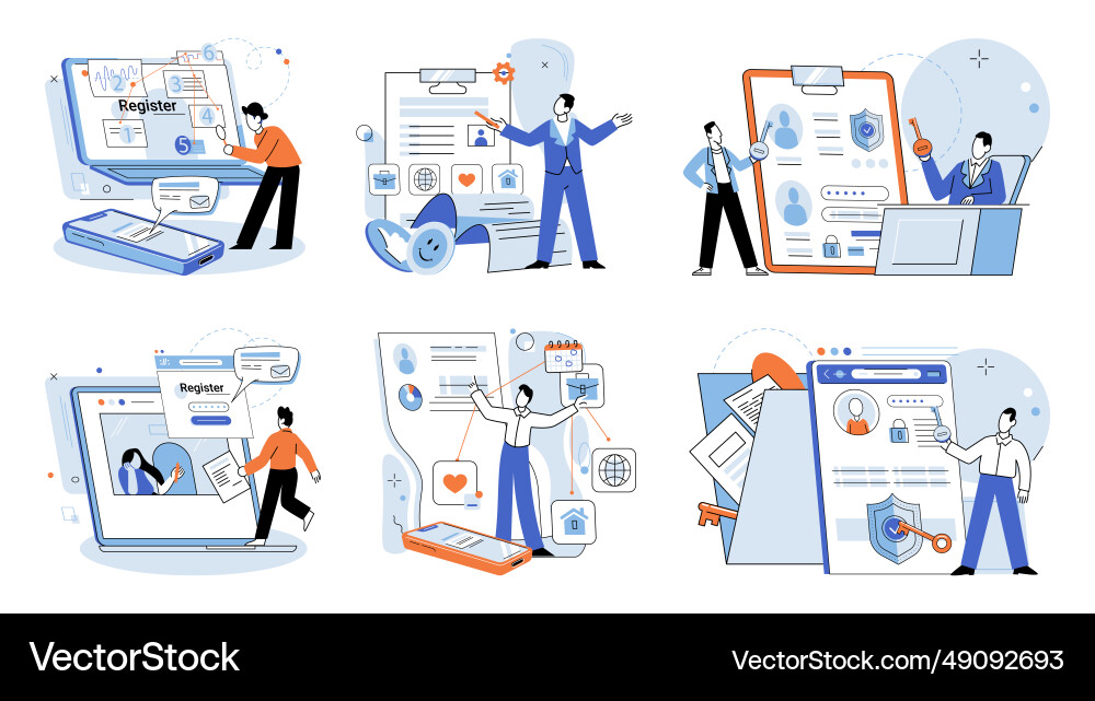 Authentication a robust security system Authentication a robust security system vector image