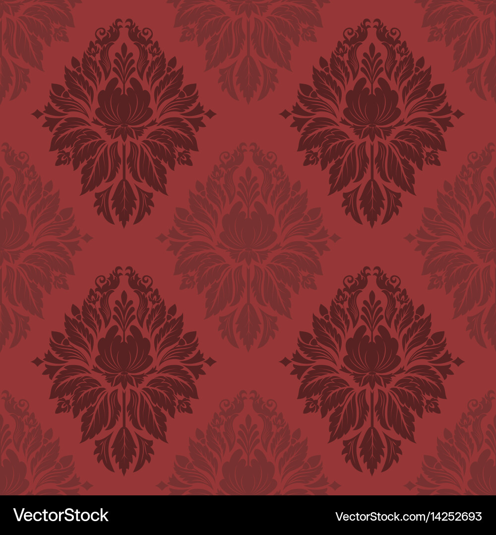 Elegant Damask Pattern Vector Image