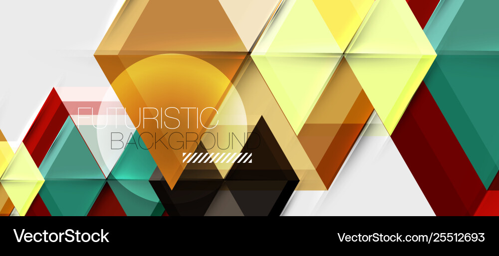 Geometric triangle and hexagon abstract background Geometric triangle and hexagon abstract background Vector Image