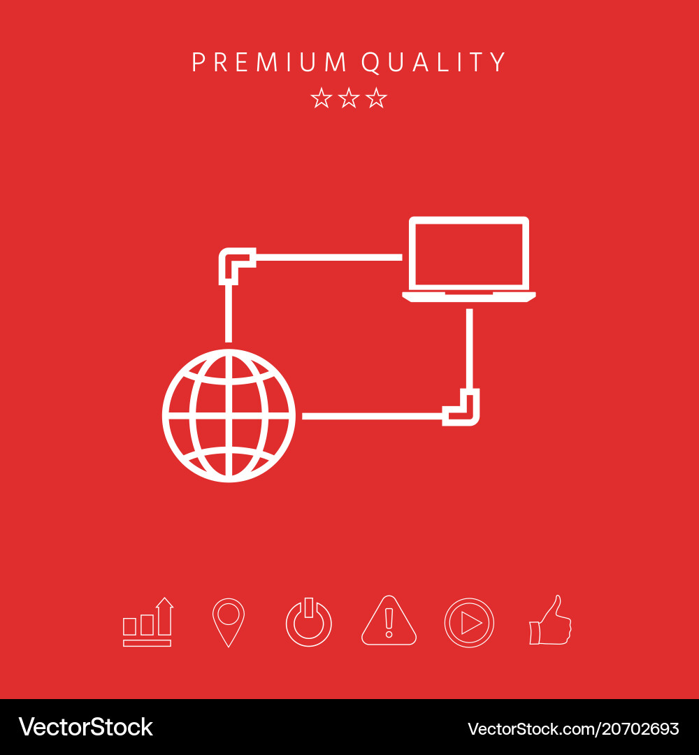 Internet connection data exchange transfer Internet connection data exchange transfer vector image