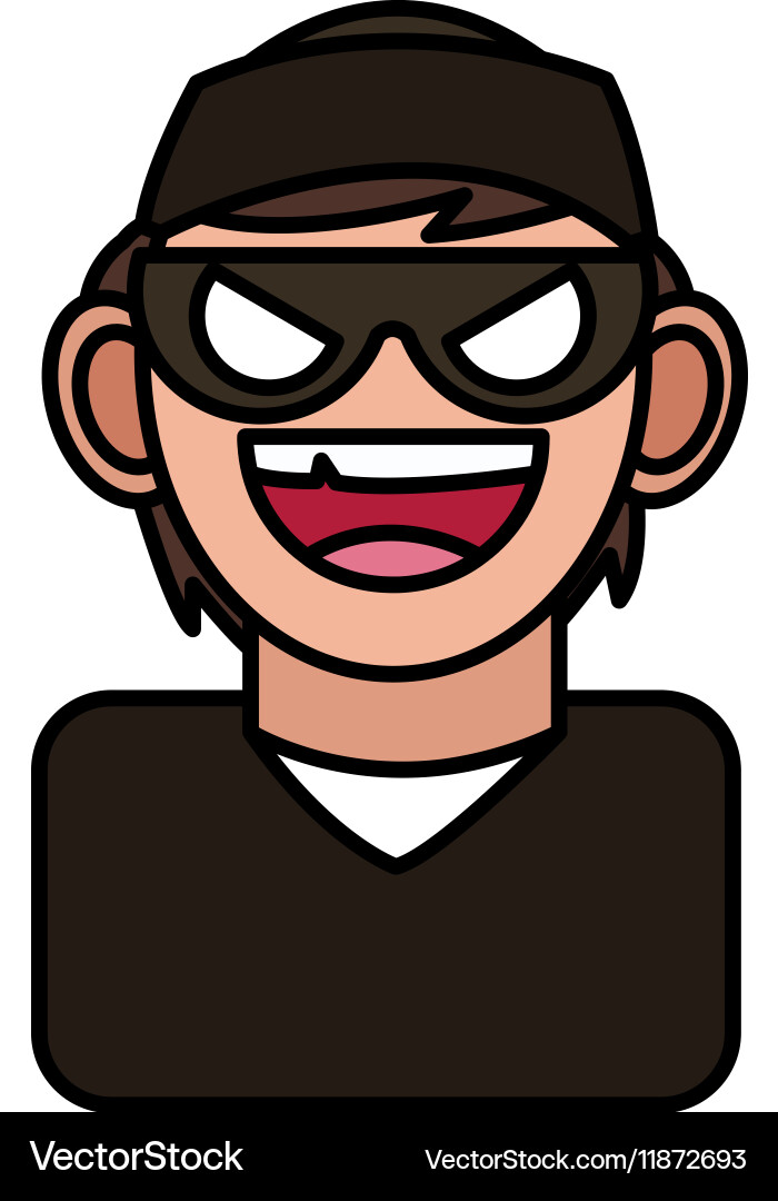 Isolated hacker design Vector Image
