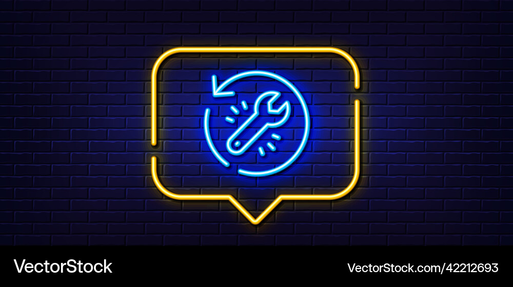 Recovery tool line icon backup data sign restore Vector Image