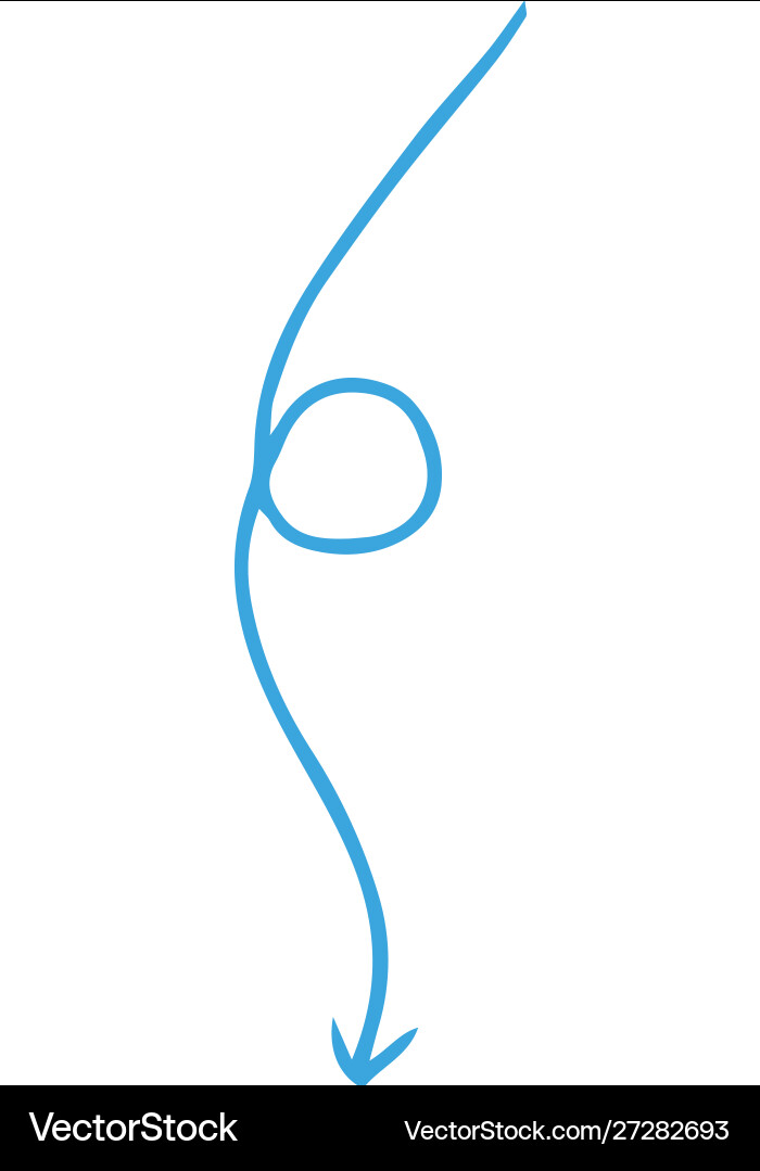Red and simple thin arrow variation Vector Image