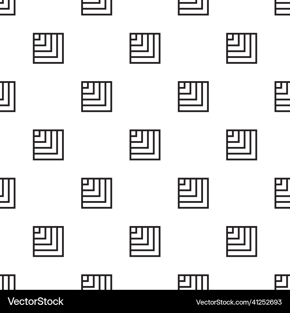 Seamless pattern square geometric shape design Vector Image
