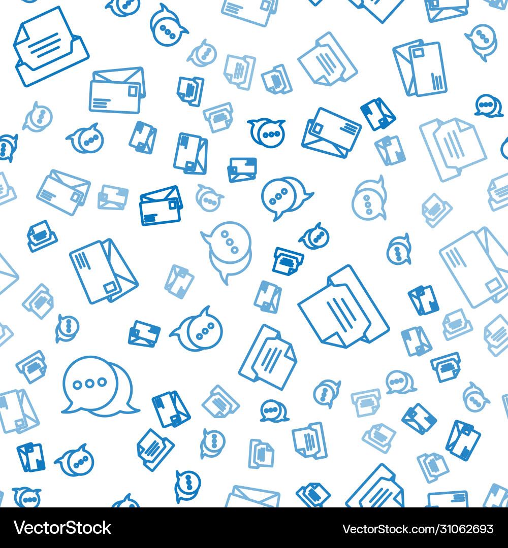 Set line speech bubble chat drawer with document Set line speech bubble chat drawer with document vector image