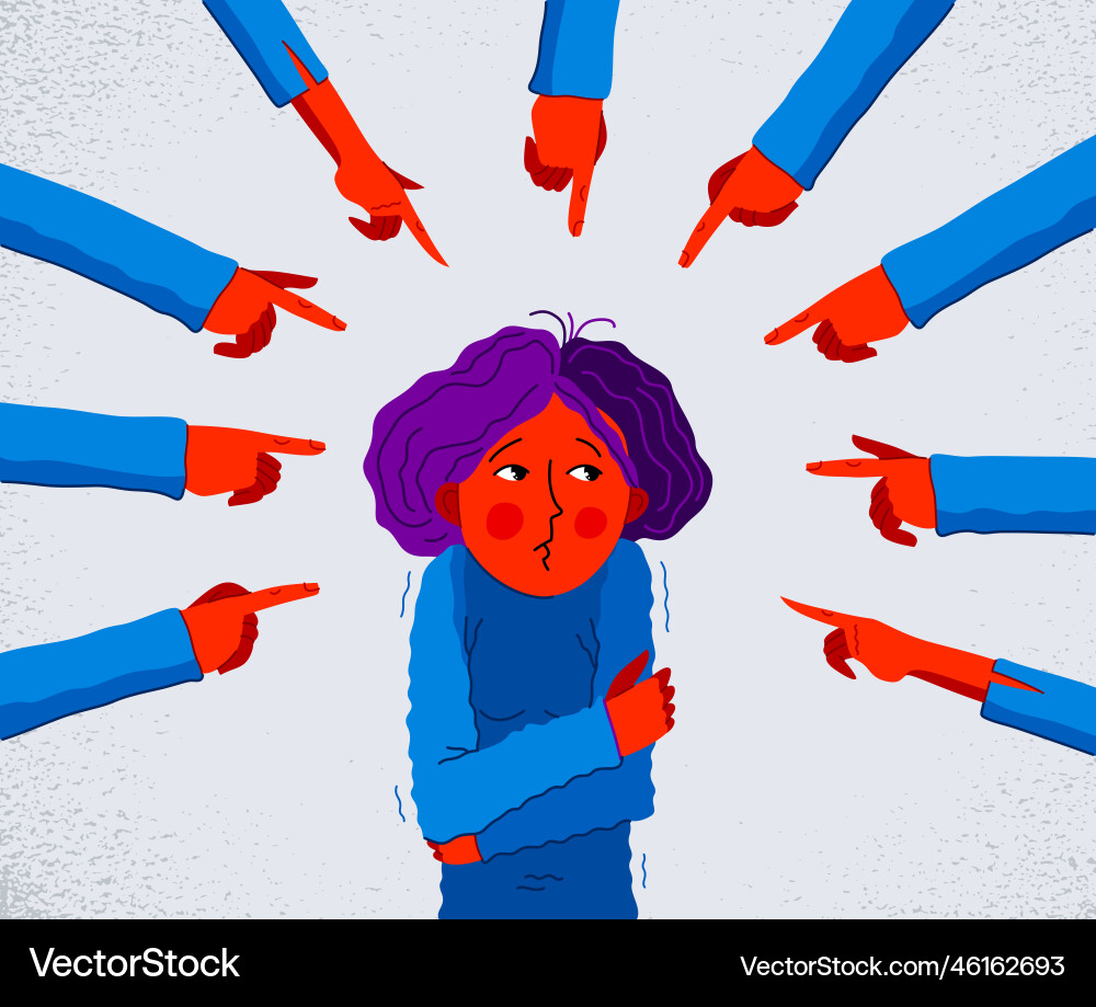 Shaming and Blaming Concept vector image