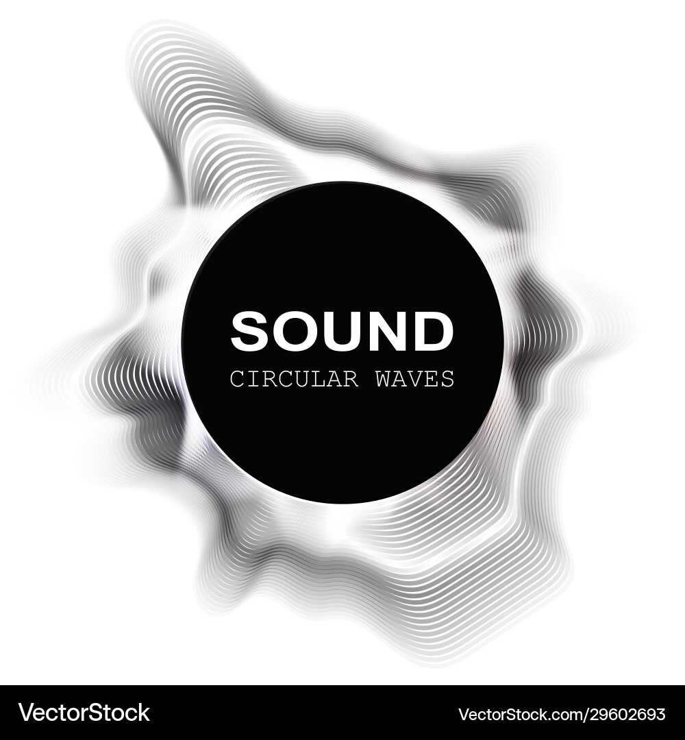 Sound wave radial equalizer dynamic volume Sound wave radial equalizer dynamic volume vector image