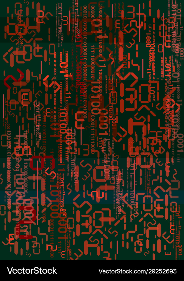 Stream digital numbers and binary codes Stream digital numbers and binary codes vector image