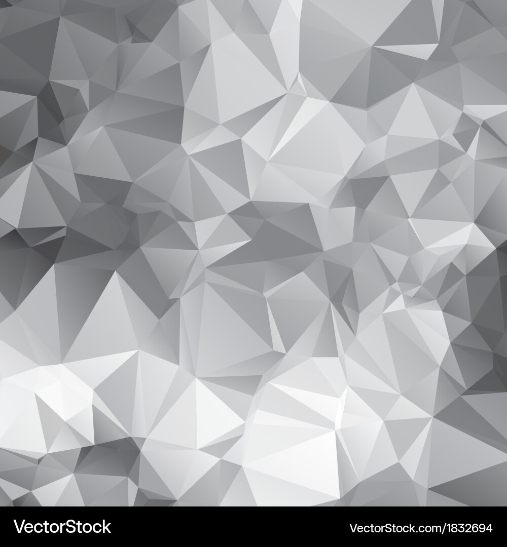 Abstract triangular mosaic pattern vector image