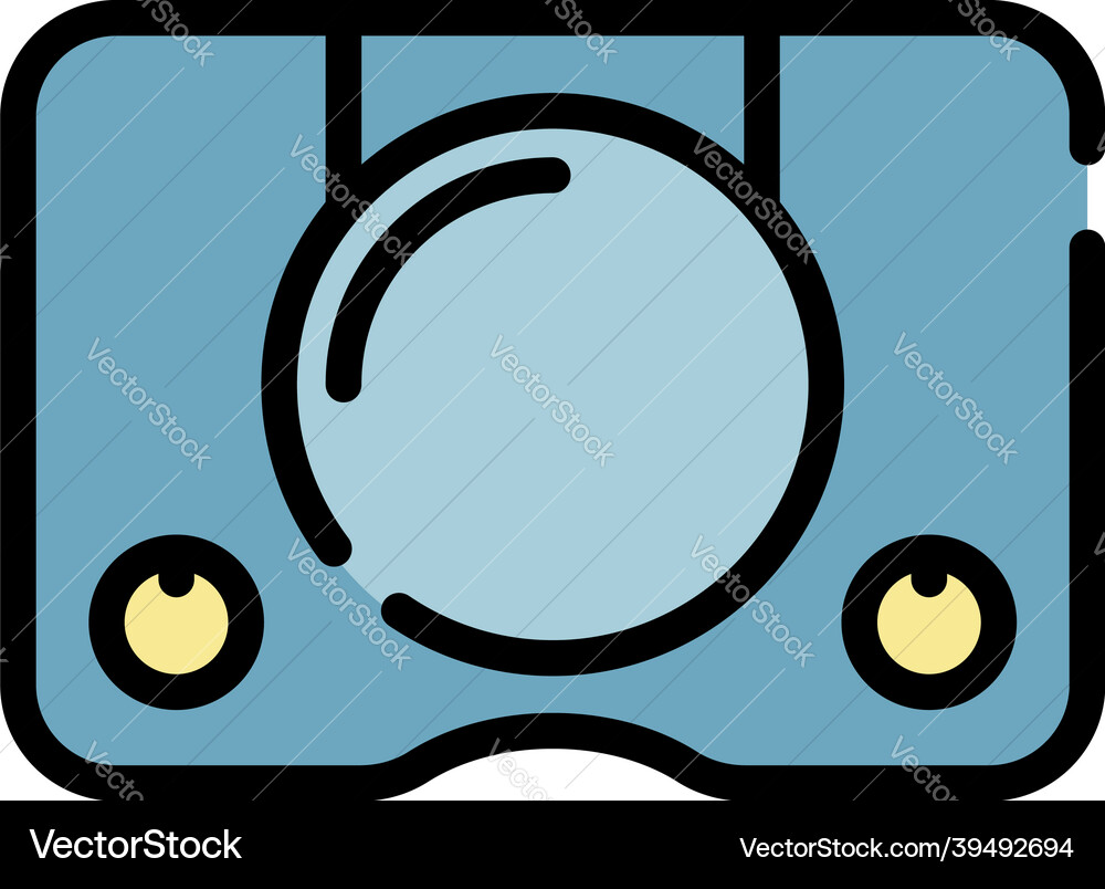Digital game console icon color outline Digital game console icon color outline vector image