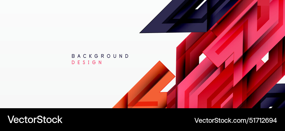 Dynamic lines geometric background vector image