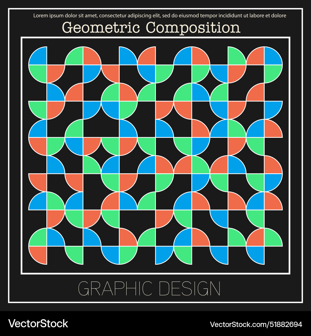 Geometric design template for a cover poster Geometric design template for a cover poster vector image