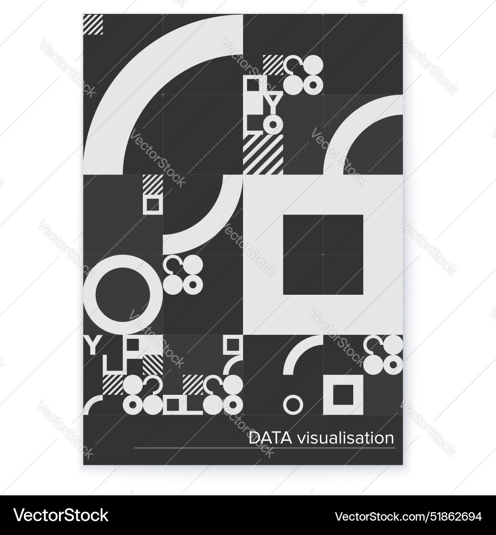 Geometric patterns data visualization modern Geometric patterns data visualization modern vector image