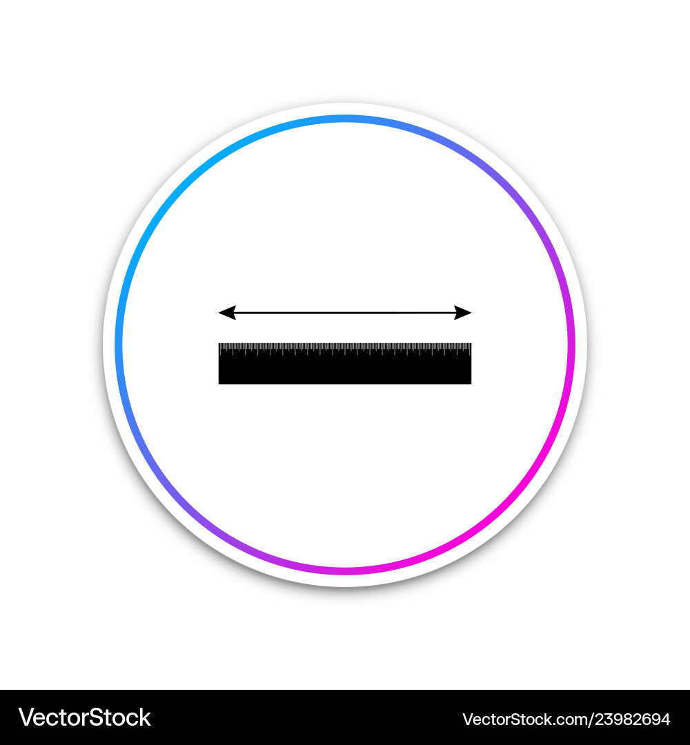 Measuring height and length icon isolated Measuring height and length icon isolated vector image