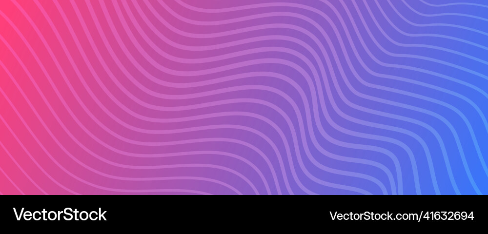 Modern colorful gradient background with wave Vector Image