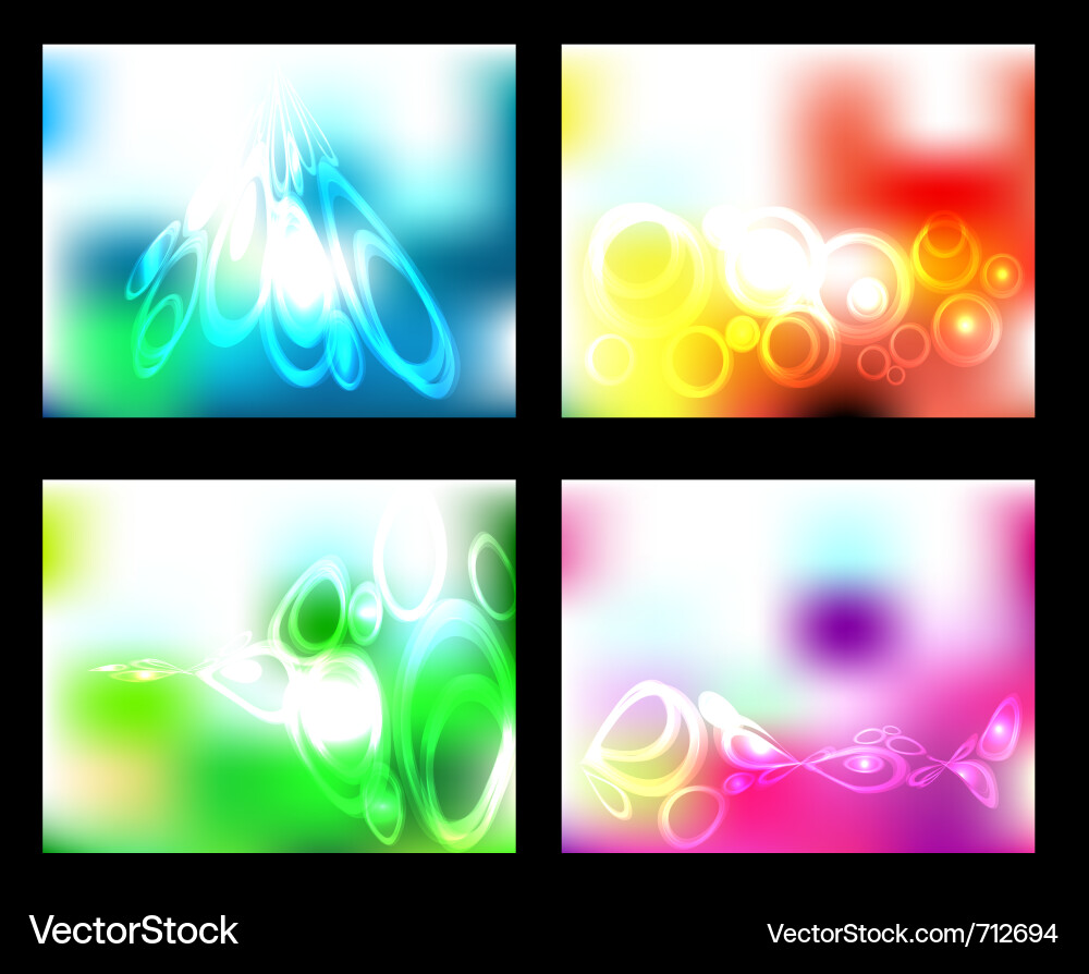 Set abstract background vector image