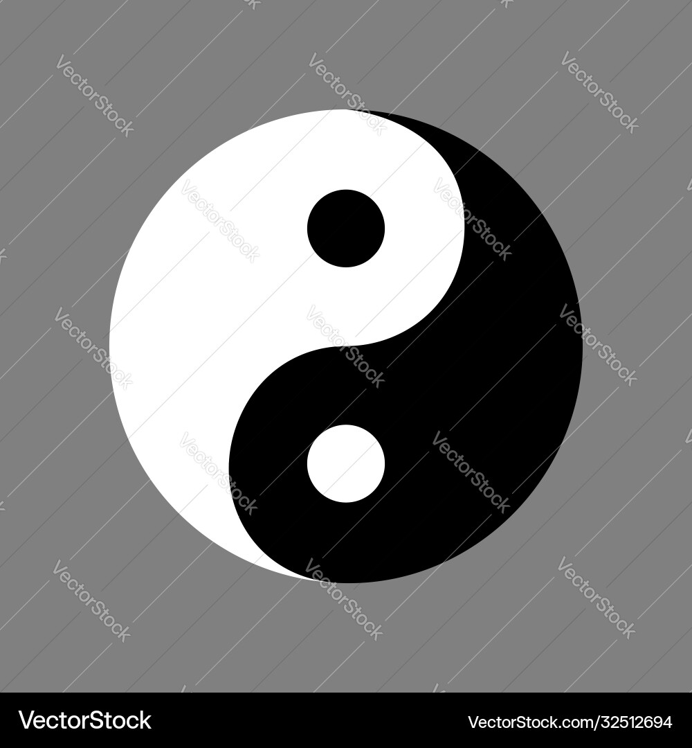 Yin yang vector image