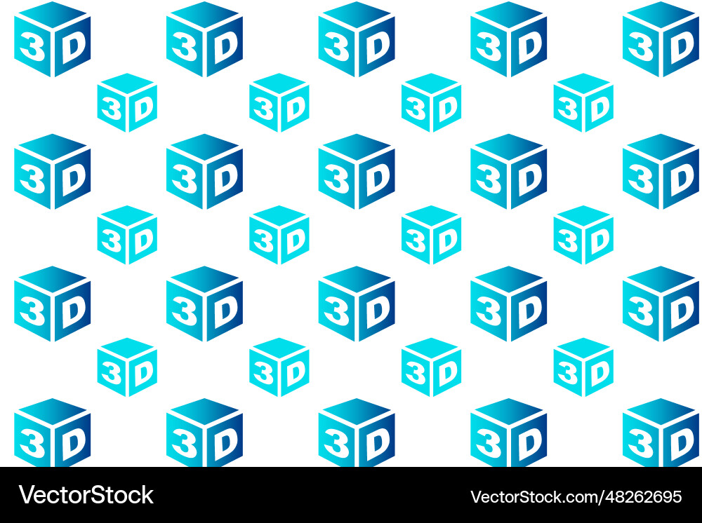 Abstract 3d model pattern background vector image