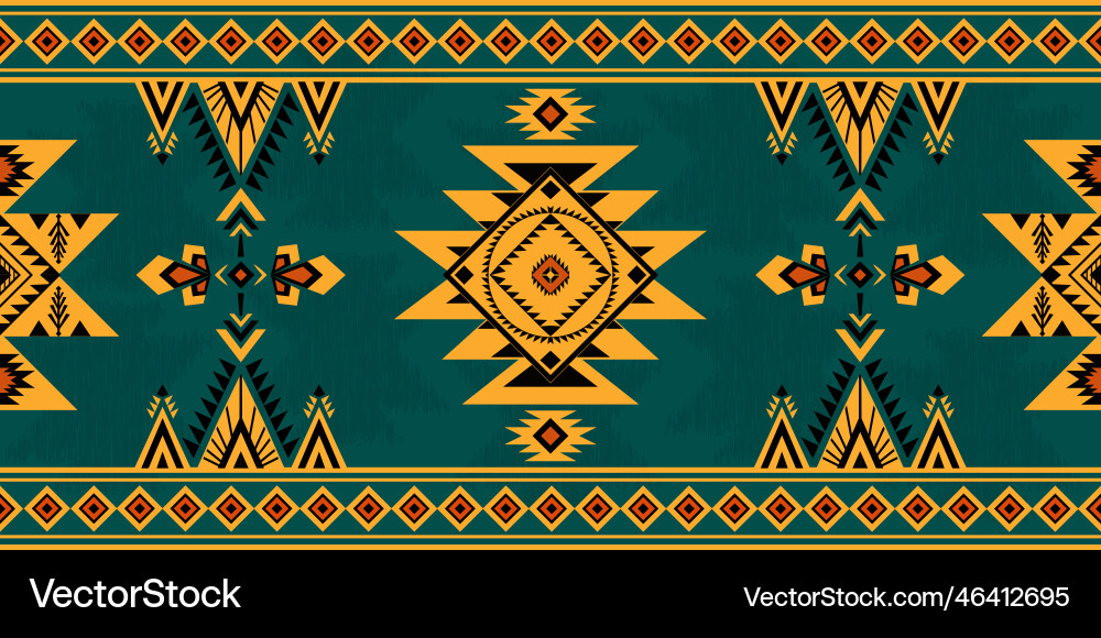 Abstract geometric fabric pattern in navajo style Abstract geometric fabric pattern in navajo style vector image