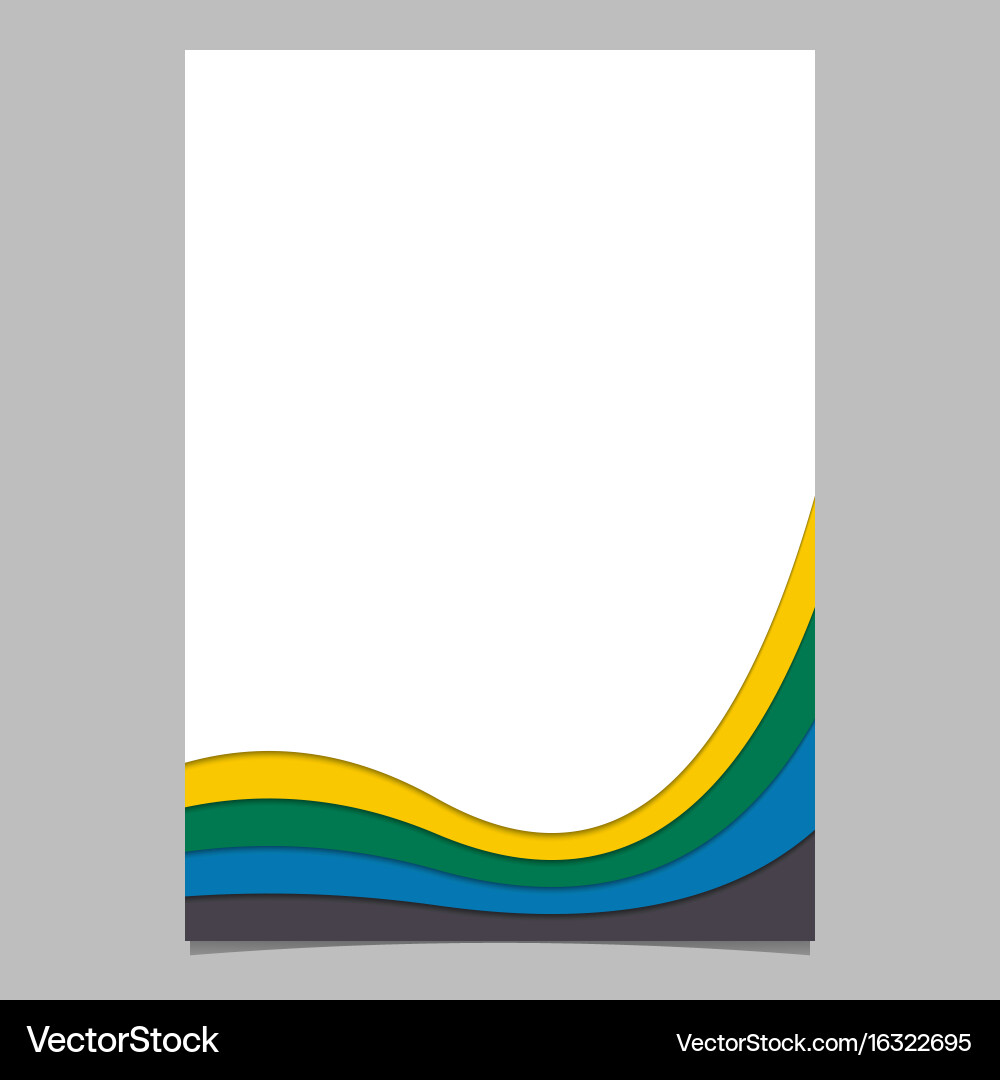 Abstract page template from layer stripes Vector Image
