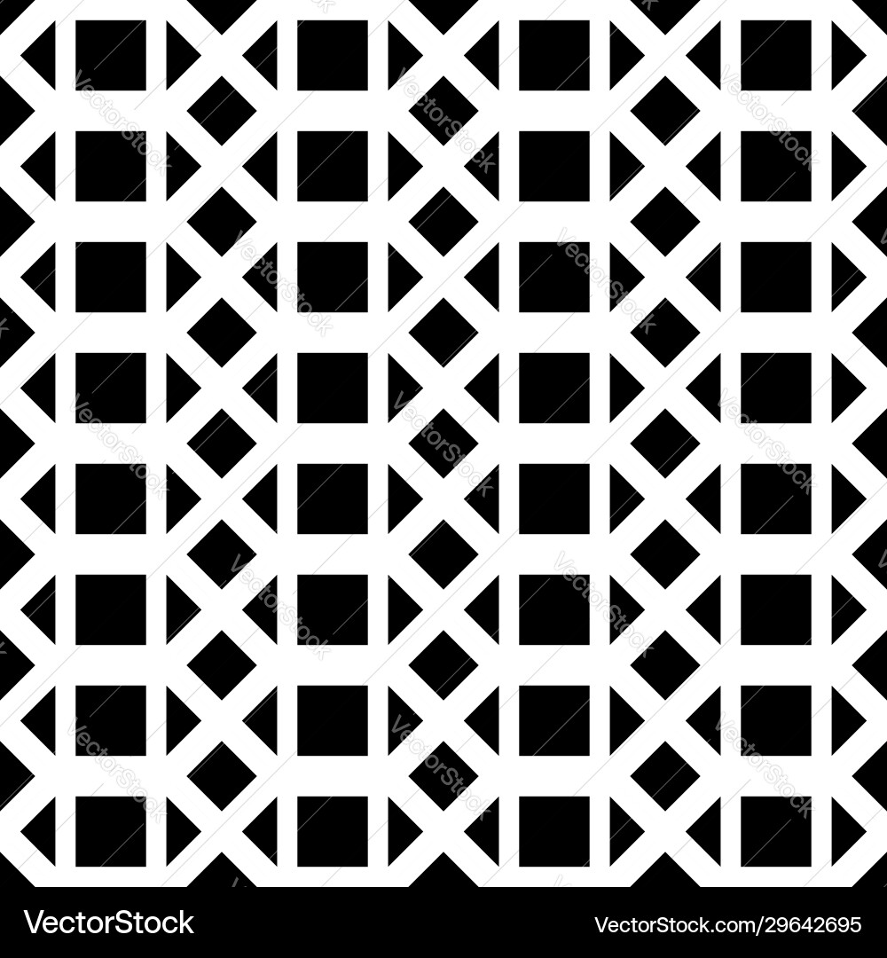 Design seamless monochrome grid pattern Vector Image
