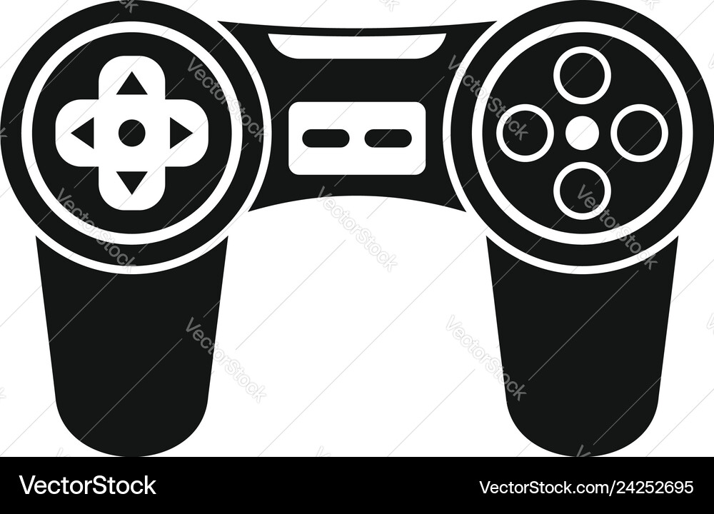 Joystick icon simple style vector image