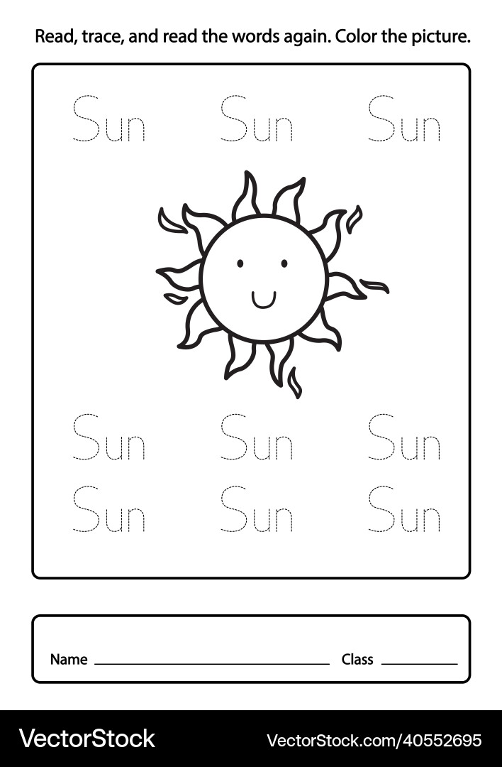 Read trace and the words again color Read trace and the words again color vector image