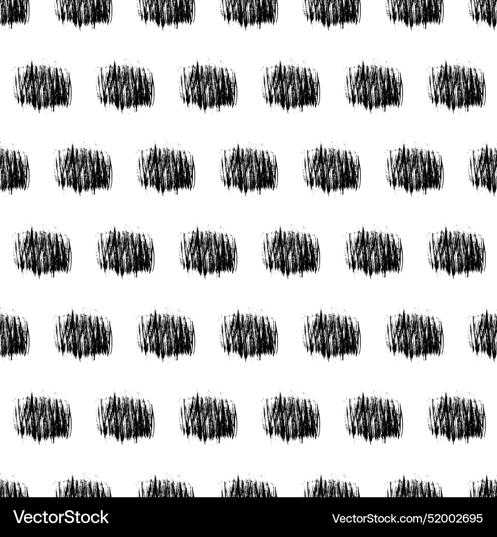 Seamless pattern with hand drawn scribble smears vector image