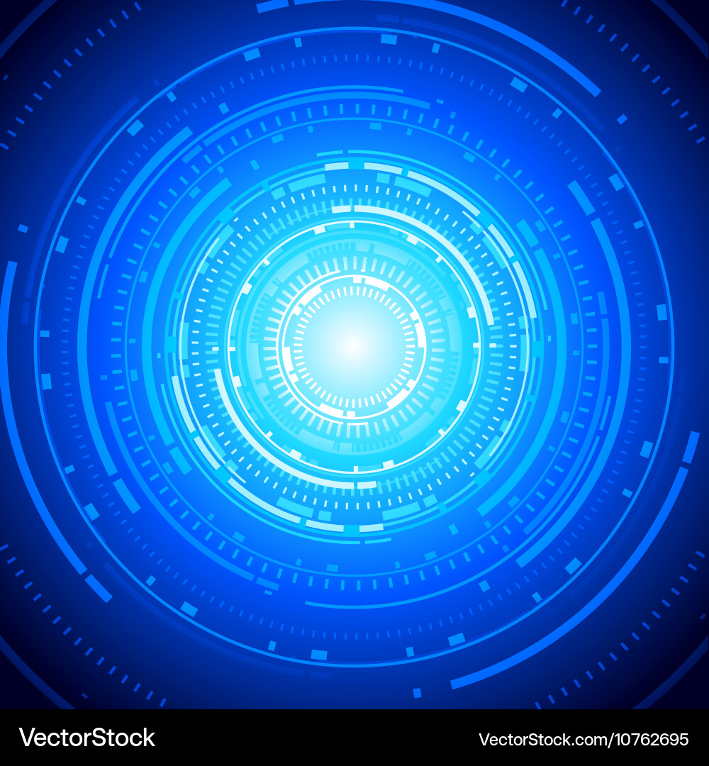 Tech Gradient Tunnel vector image