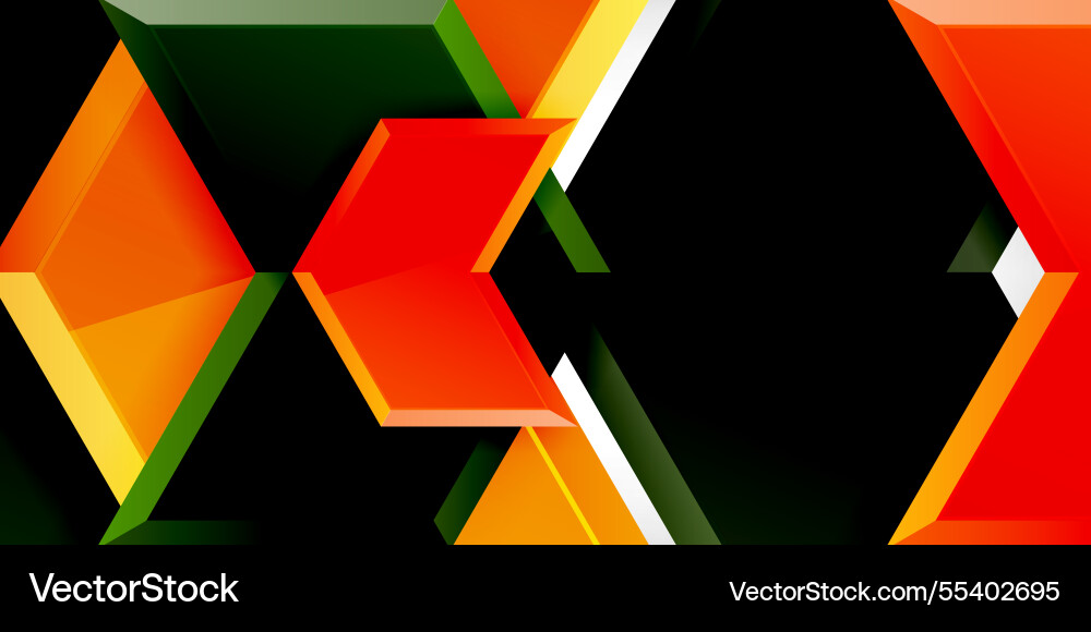 Technology dynamic arrow geometric background Vector Image
