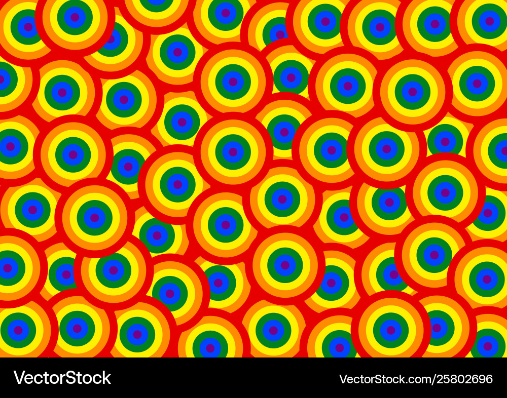 Circle pattern with colorful background Vector Image