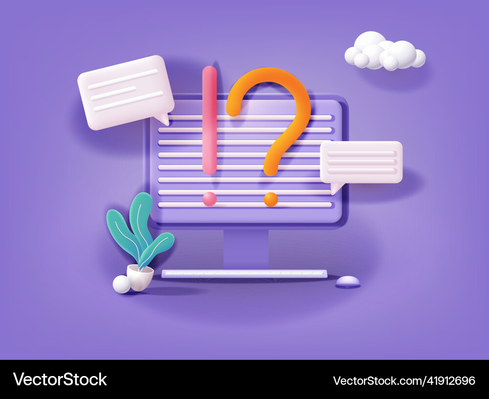 Exclamations and question marks faq concept ask Exclamations and question marks faq concept ask vector image