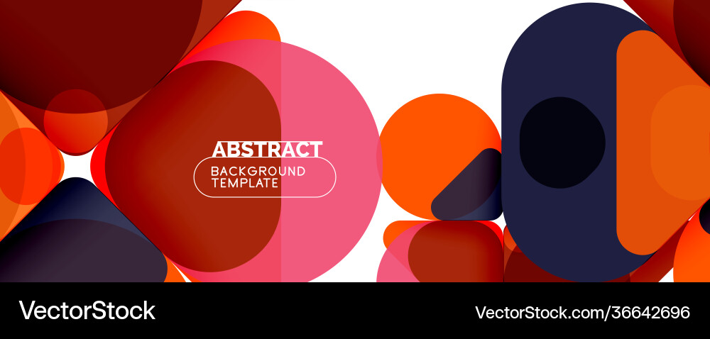 Flat geometric round shapes and dynamic lines Flat geometric round shapes and dynamic lines Vector Image