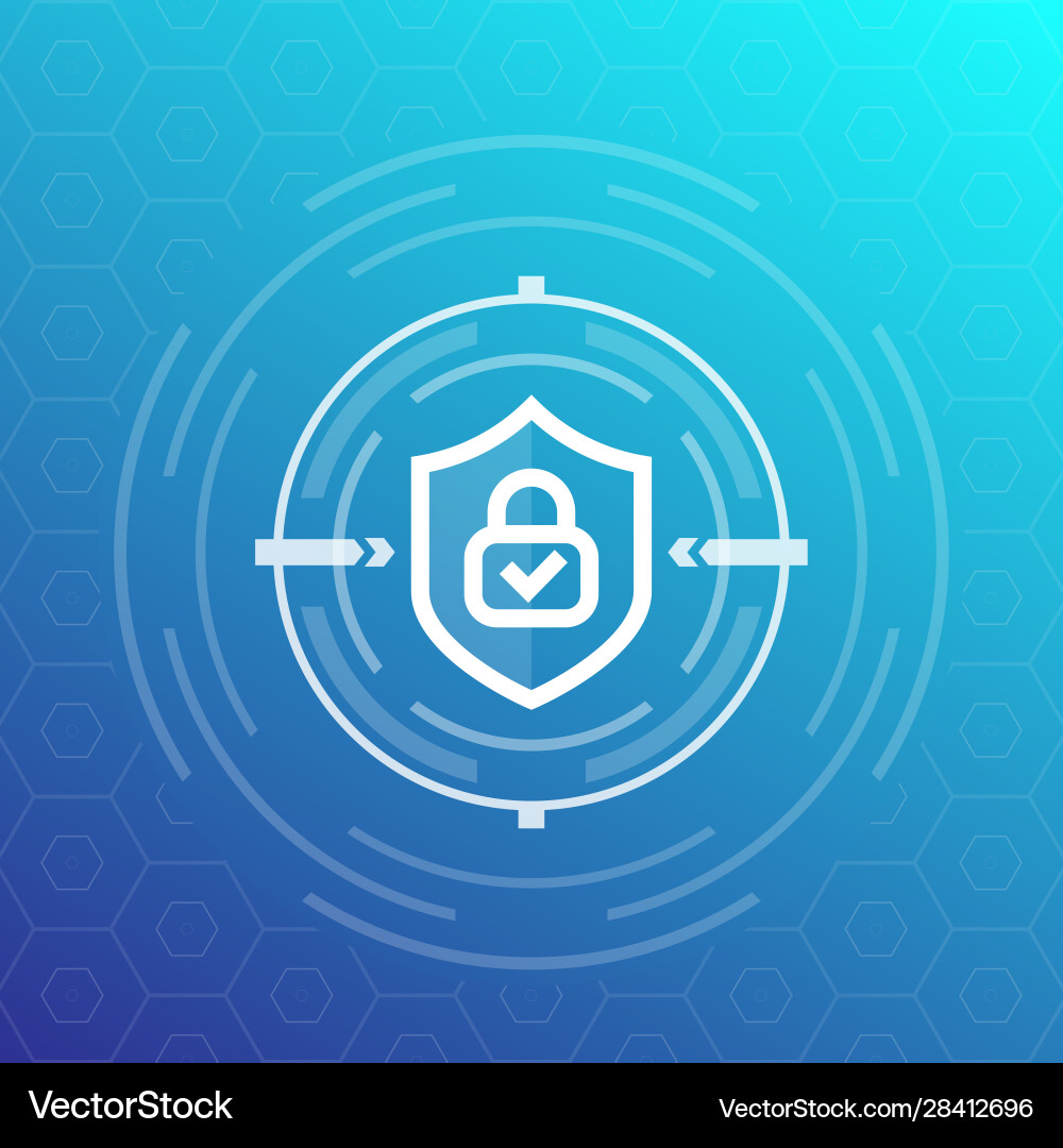Security Shield Icon - Encryption Vector Image