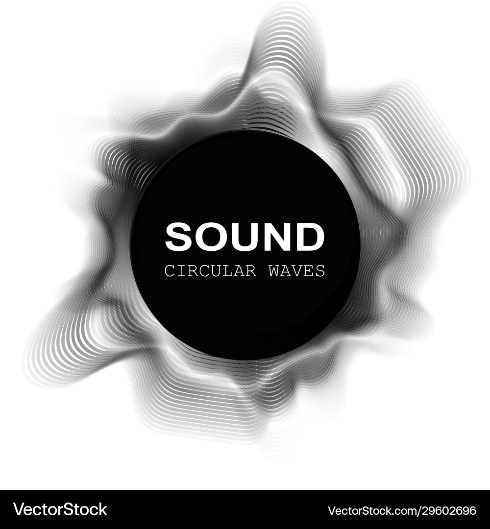 Sound Wave Radial Equalizer – Royalty-Free Vector | VectorStock, image size:1000x1080