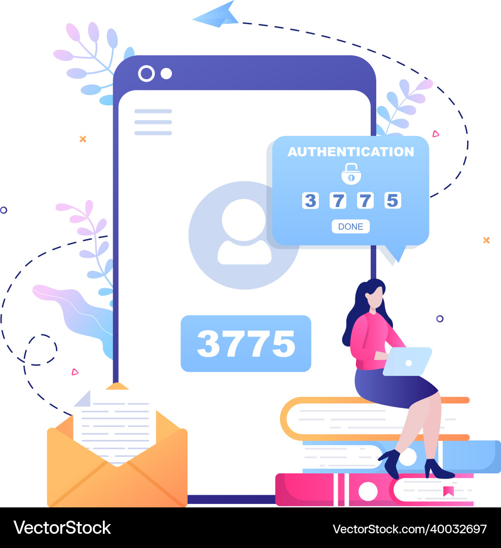 2fa zwei Schritte Authentifizierung Passwort sicher 2fa zwei Schritte Authentifizierung Passwort sicher vektorbild