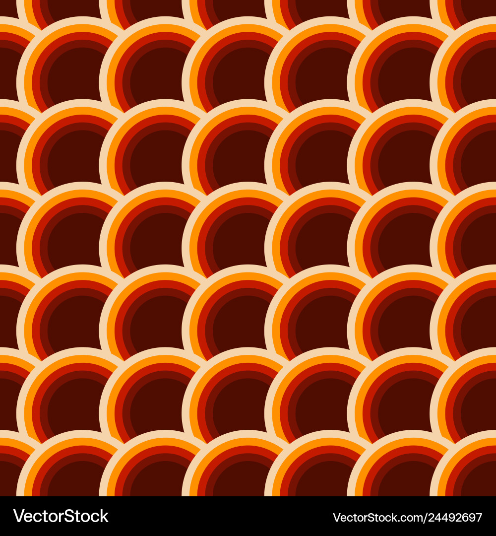 Abstract seamless pattern of colorful circles vector image