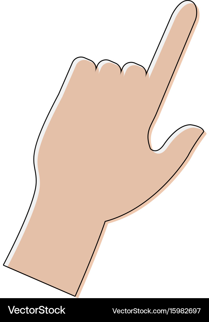 Click hand icon pointer finger cursor vector image