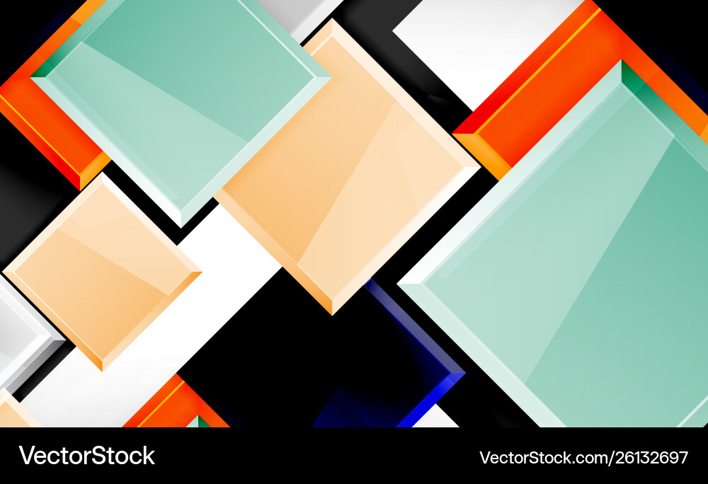 Colorful square and rectangle blocks background Colorful square and rectangle blocks background vector image
